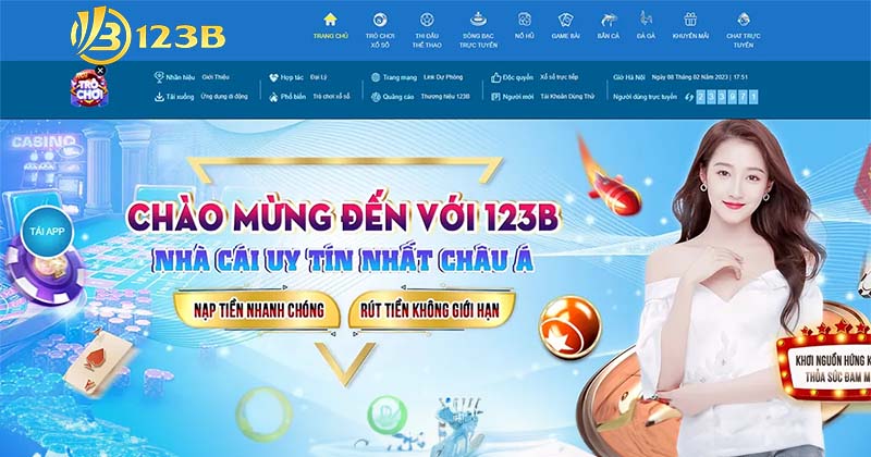 Đánh giá trang cá cược bóng 123B uy tín nạp rút nhanh 1 phút