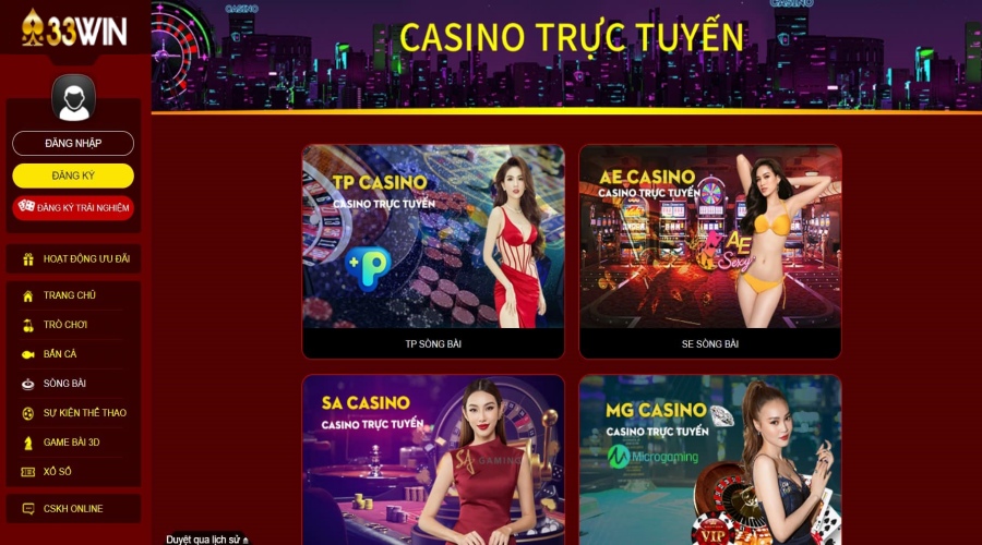 Nhà cái cá cược uy tín 33win