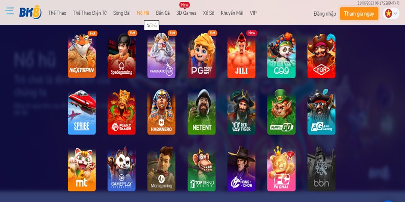 Kho trò chơi gambling online hấp dẫn