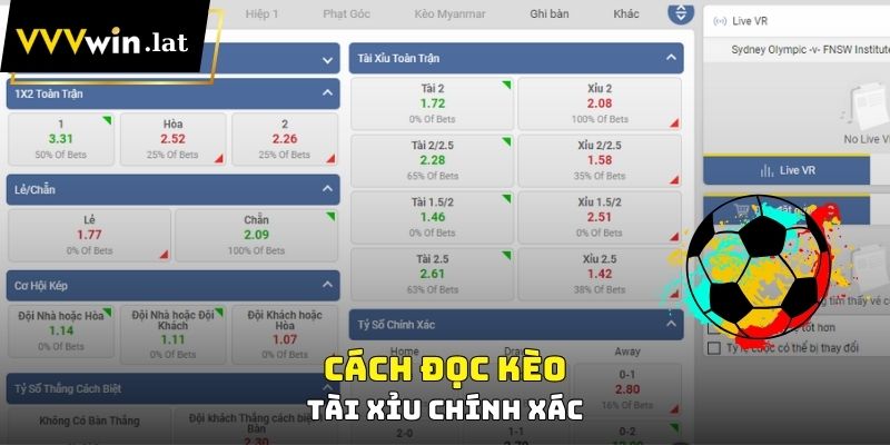 Cách đọc kèo tài xỉu chính xác