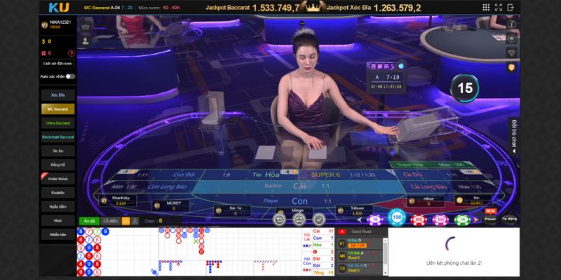 Các trò chơi live casino thịnh hành trong cổng game Kubet